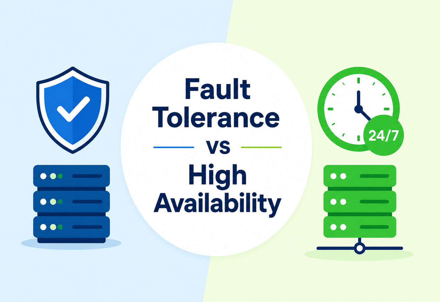 Fault Tolerance vs High Availability