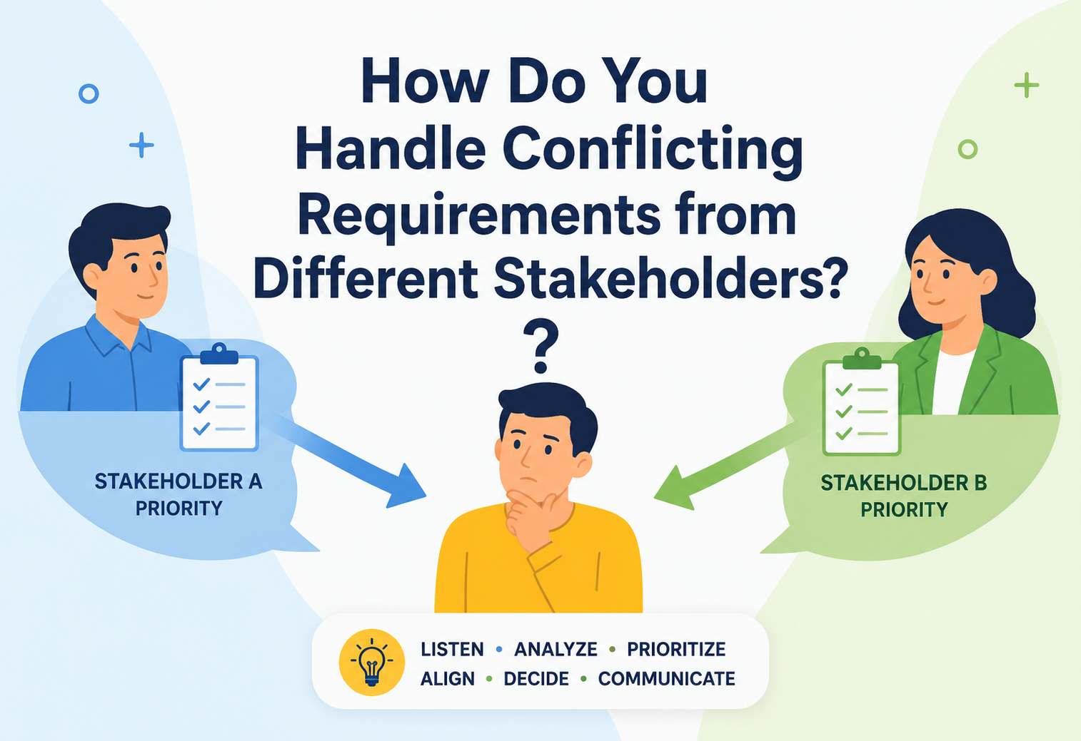 How Do You Handle Conflicting Requirements from Different Stakeholders