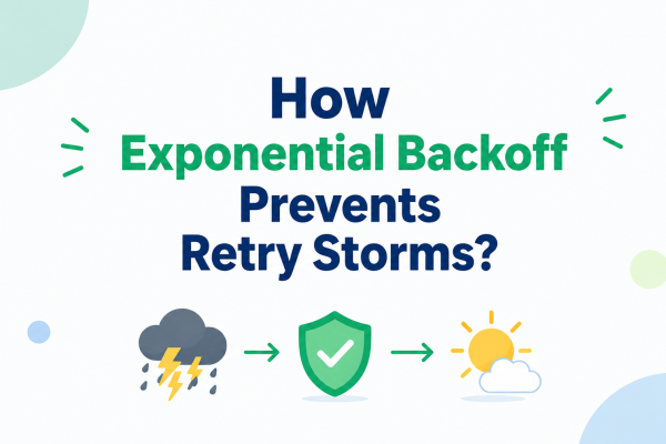 How Exponential Backoff Prevents Retry Storms?