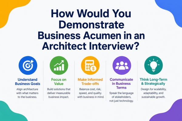 How Would You Demonstrate Business Acumen in an Architect Interview?