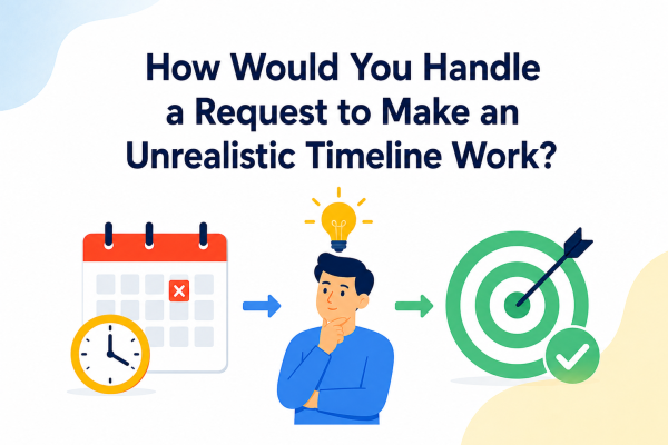 How Would You Handle a Request to Make an Unrealistic Timeline Work?