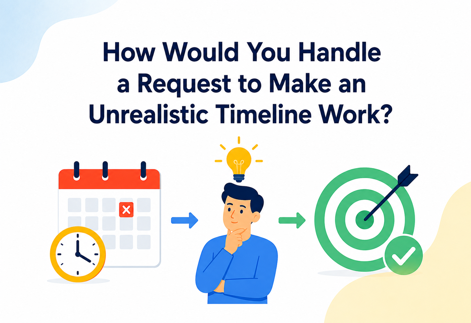 How Would You Handle a Request to Make an Unrealistic Timeline Work?