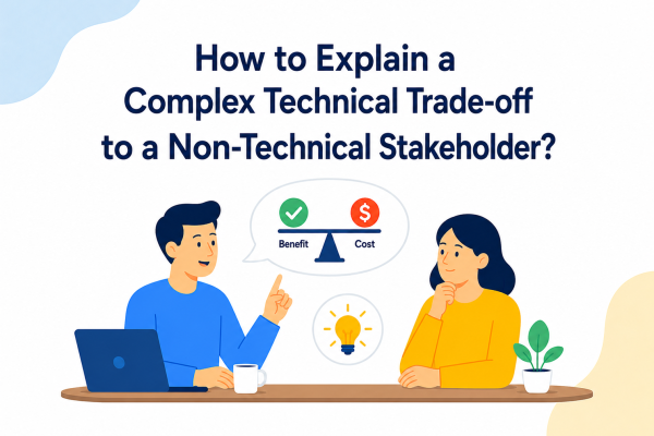 How to Explain a Complex Technical Trade-off to a Non-Technical Stakeholder?