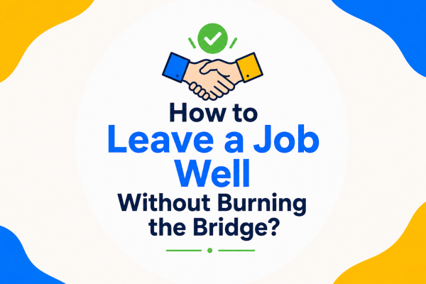 How to Leave a Job Well Without Burning the Bridge?