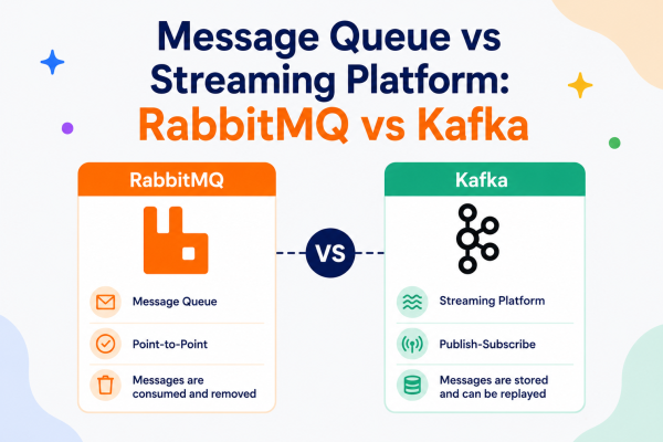 Message Queue vs Streaming Platform RabbitMQ vs Kafka