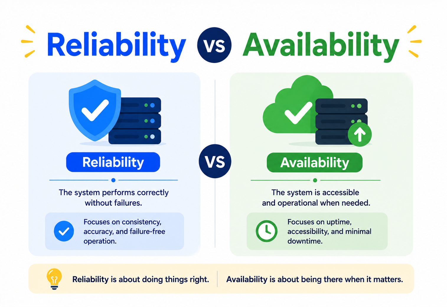 Reliability vs Availability