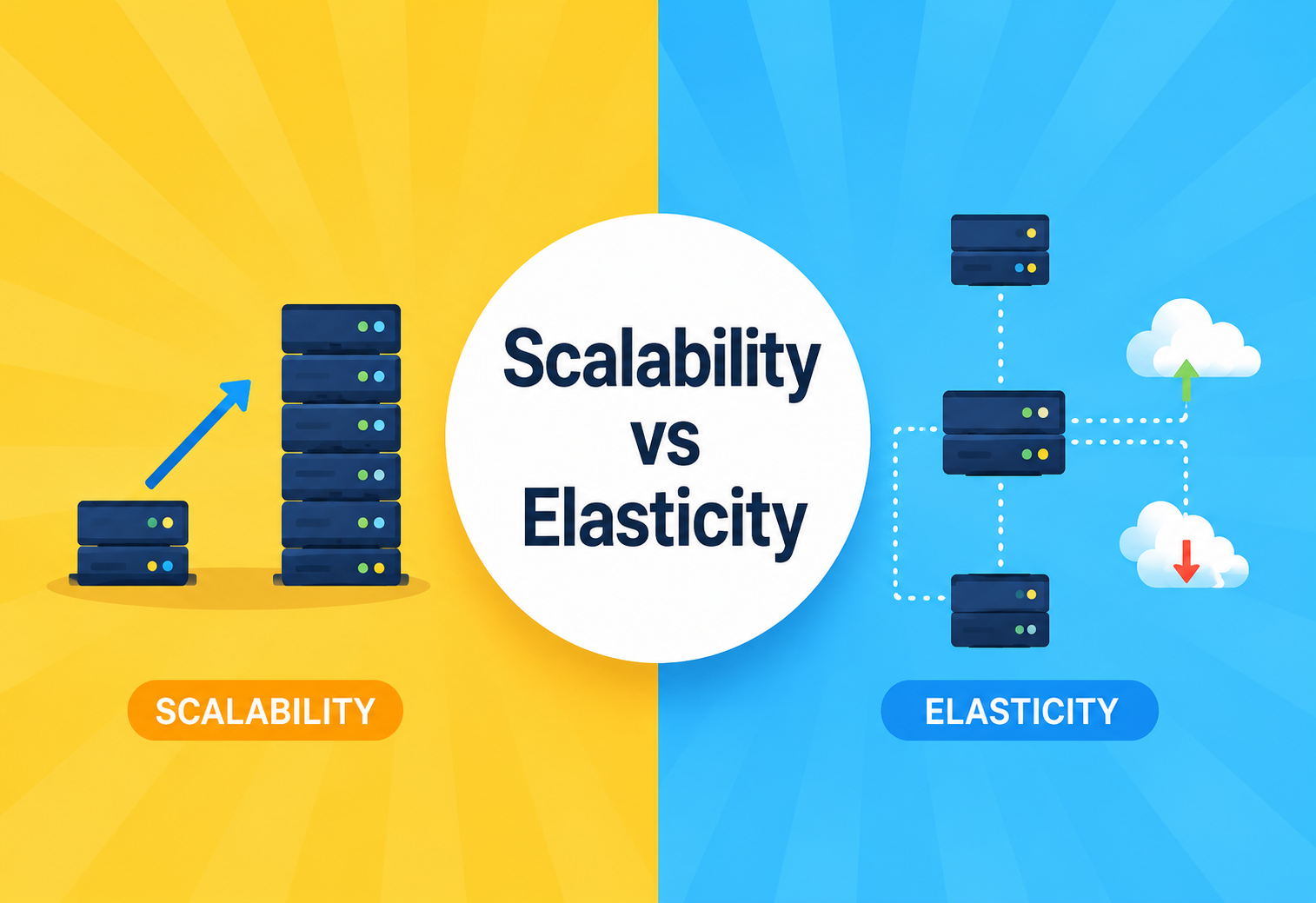 Scalability vs Elasticity