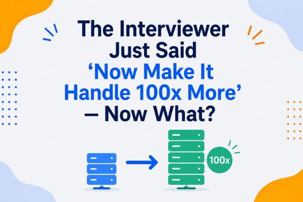 The Interviewer Just Said 'Now Make It Handle 100x More' — Now What?