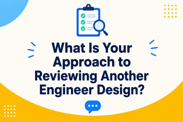 What Is Your Approach to Reviewing Another Engineer Design?
