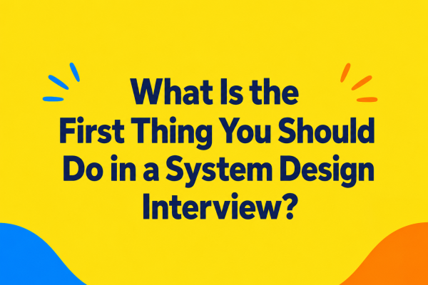 What Is the First Thing You Should Do in a System Design Interview?
