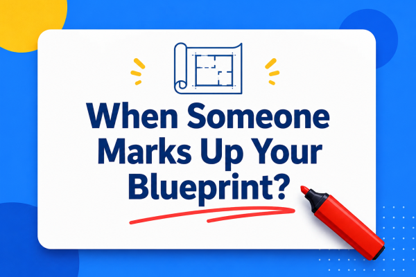 When Someone Marks Up Your Blueprint?