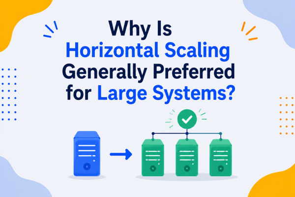 Why Is Horizontal Scaling Generally Preferred for Large Systems?