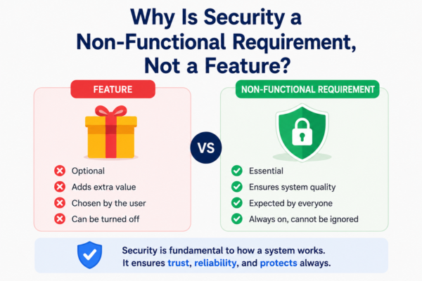 Why Is Security a Non-Functional Requirement, Not a Feature
