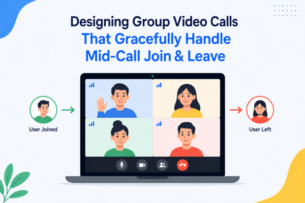 Designing Group Video Calls That Gracefully Handle Mid-Call Join & Leave