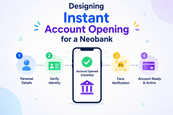 Designing Instant Account Opening for a Neobank