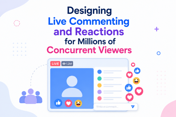 Designing Live Commenting and Reactions for Millions of Concurrent Viewers
