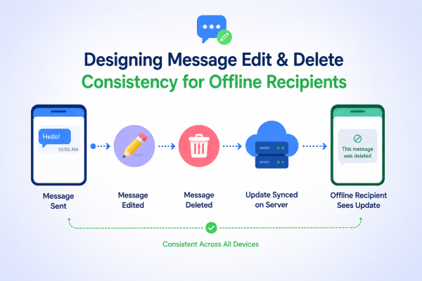Designing Message Edit & Delete Consistency for Offline Recipients