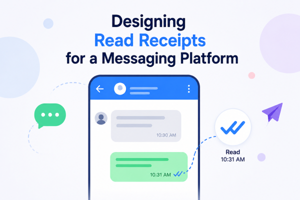 Designing Read Receipts for a Messaging Platform