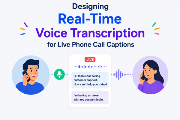Designing Real-Time Voice Transcription for Live Phone Call Captions