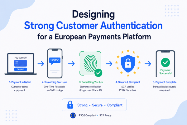 Designing Strong Customer Authentication for a European Payments Platform