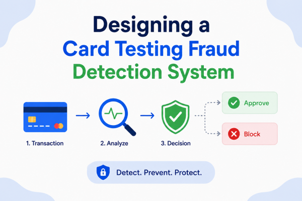 Designing a Card Testing Fraud Detection System