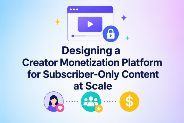 Designing a Creator Monetization Platform for Subscriber-Only Content at Scale