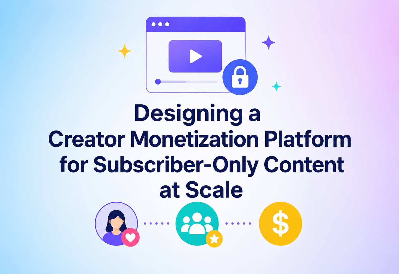 Designing a Creator Monetization Platform for Subscriber-Only Content at Scale