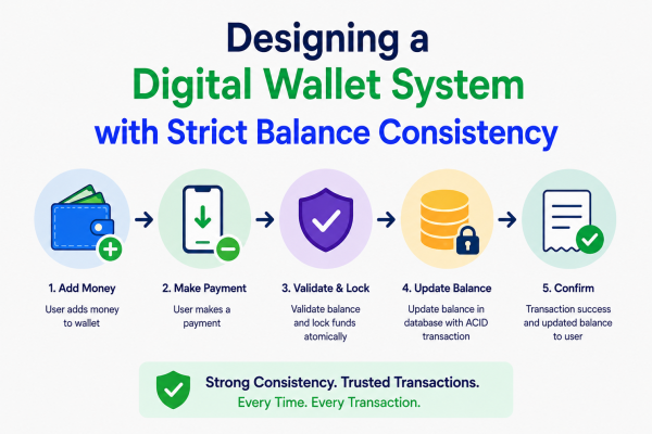 Designing a Digital Wallet System with Strict Balance Consistency