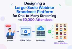 Designing a Large-Scale Webinar Broadcast Platform for One-to-Many Streaming to 50,000 Attendees