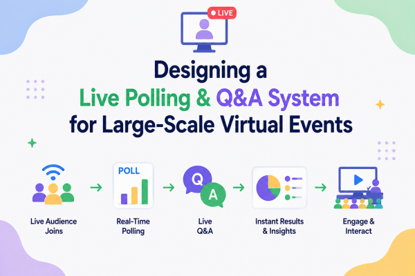 Designing a Live Polling & Q&A System for Large-Scale Virtual Events