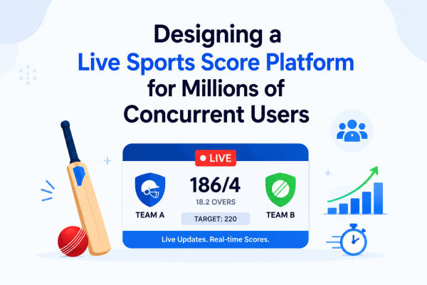 Designing a Live Sports Score Platform for Millions of Concurrent Users