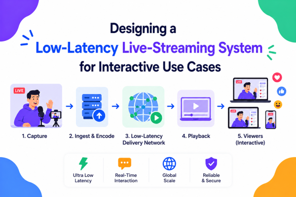 Designing a Low-Latency Live-Streaming System for Interactive Use Cases