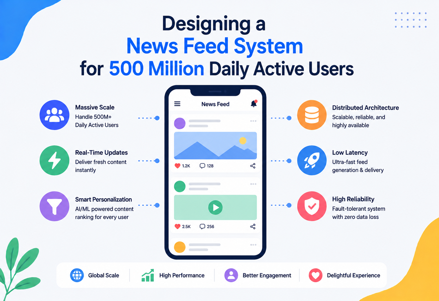 Designing a News Feed System for 500 Million Daily Active Users