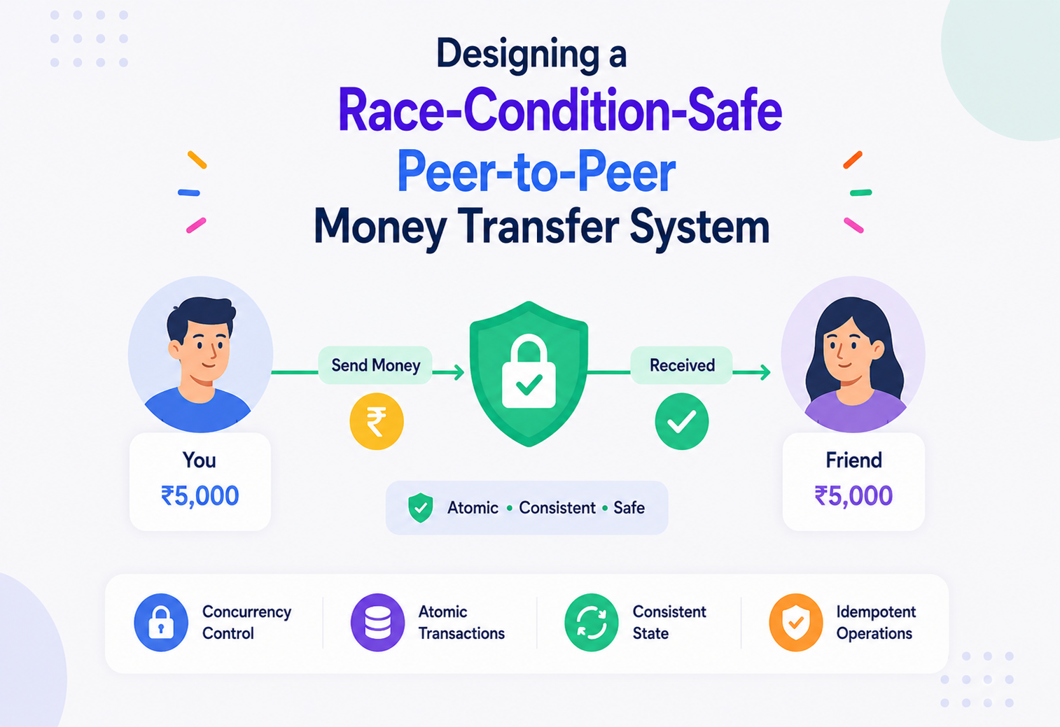 Designing a Race-Condition-Safe Peer-to-Peer Money Transfer System