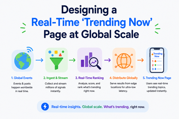 Designing a Real-Time 'Trending Now' Page at Global Scale