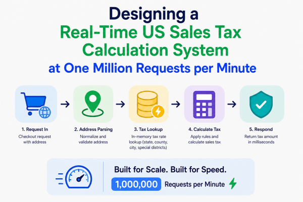 Designing a Real-Time US Sales Tax Calculation System at One Million Requests per Minute