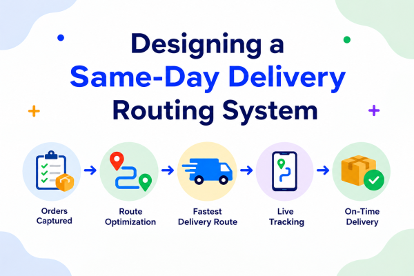 Designing a Same-Day Delivery Routing System