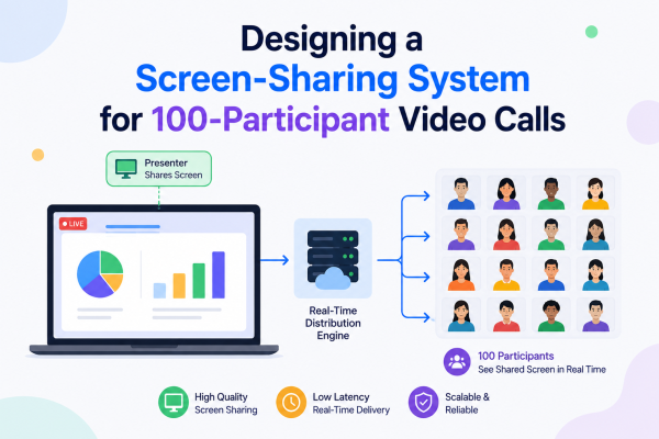 Designing a Screen-Sharing System for 100-Participant Video Calls