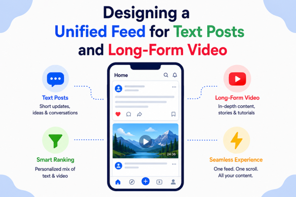 Designing a Unified Feed for Text Posts and Long-Form Video