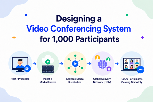 Designing a Video Conferencing System for 1,000 Participants