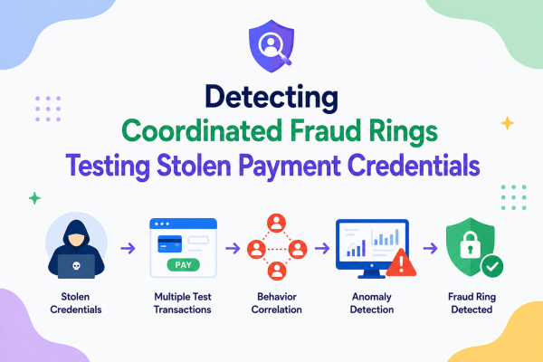Detecting Coordinated Fraud Rings Testing Stolen Payment Credentials