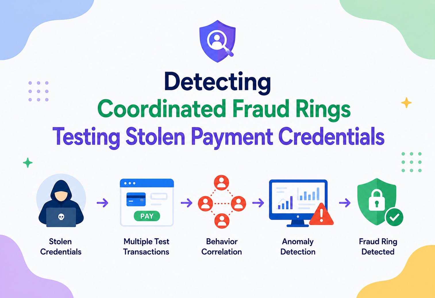 Detecting Coordinated Fraud Rings Testing Stolen Payment Credentials