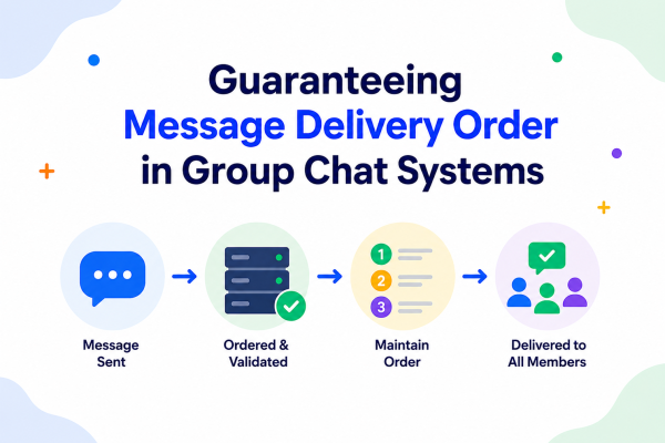 Guaranteeing Message Delivery Order in Group Chat Systems