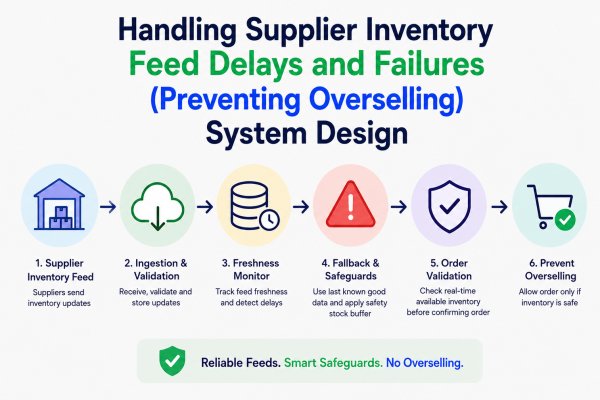 Handling Supplier Inventory Feed Delays and Failures (Preventing Overselling) System Design
