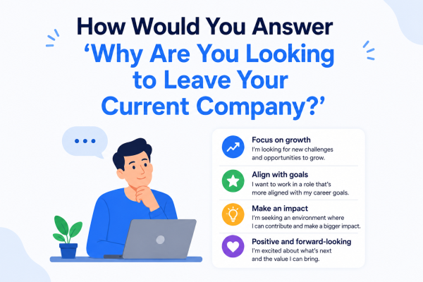 How Would You Answer 'Why Are You Looking to Leave Your Current Company?'