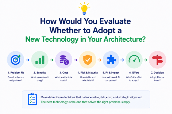How Would You Evaluate Whether to Adopt a New Technology in Your Architecture?