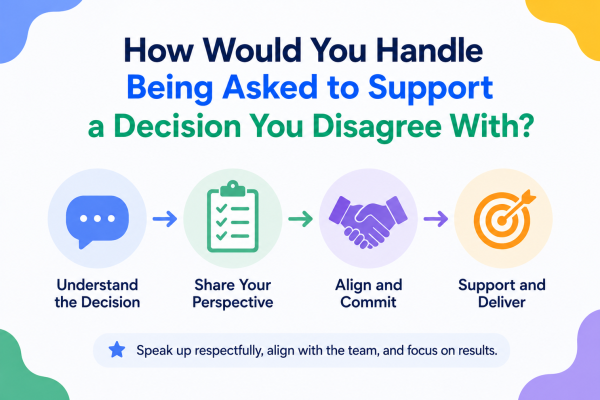 How Would You Handle Being Asked to Support a Decision You Disagree With?